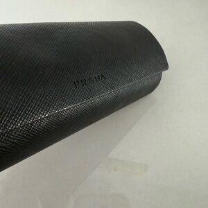 Prada Textured Black Sunglass Eyeglass Case